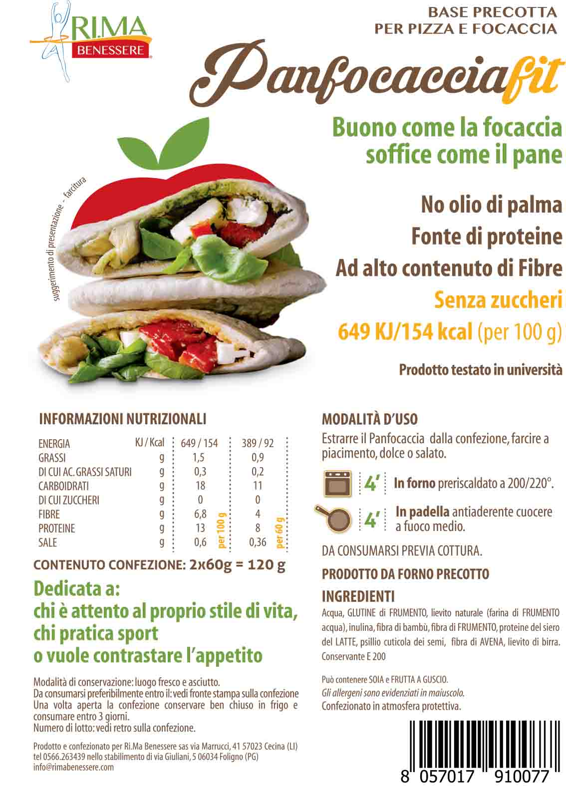 Panfocaccia Fit*
