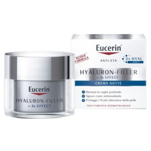 Eucerin Hyaluron-Filler Notte Crema Antirughe Viso 50 Ml