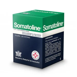 Somatoline Crema Anticellulite 0,1% + 0,3% Emulsione Cutanea per Adiposità Localizzata e Cellulite, 15 Bustine Uso Esterno