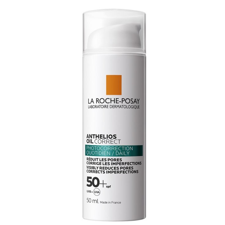 La Roche Posay Crema Solare Anthelios Oil Correct Spf50+ 50ml - Trattamento Foto-Correttivo Quotidiano