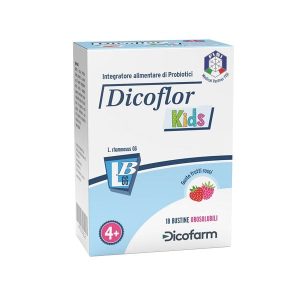 DICOFARM Dicoflor Kids Gusto Frutti Rossi 18 Bustine Orosolubili