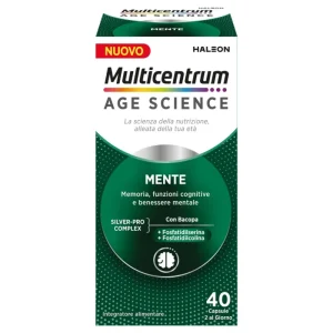 Multicentrum Age Science Mente Integratore per la Memoria 40 Capsule