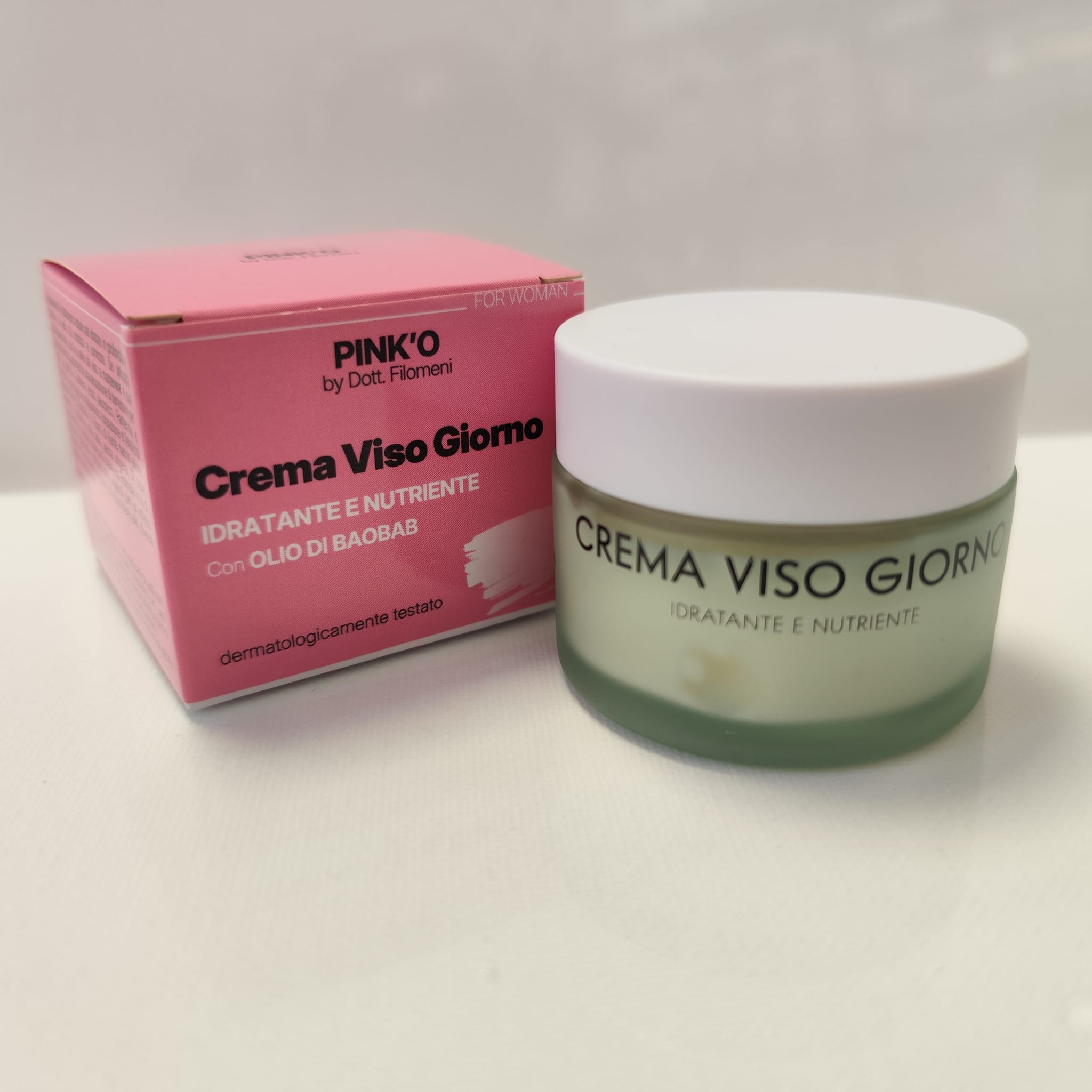 CREMA VISO GIORNO - IDRATANTE E NUTRIENTE CON OLIO DI BAOBA PINK'O