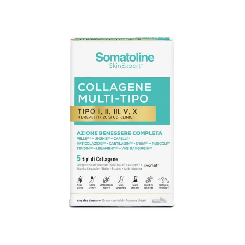 Somatoline Collagene Multi Tipo Azione Benessere Completo 60 Compresse