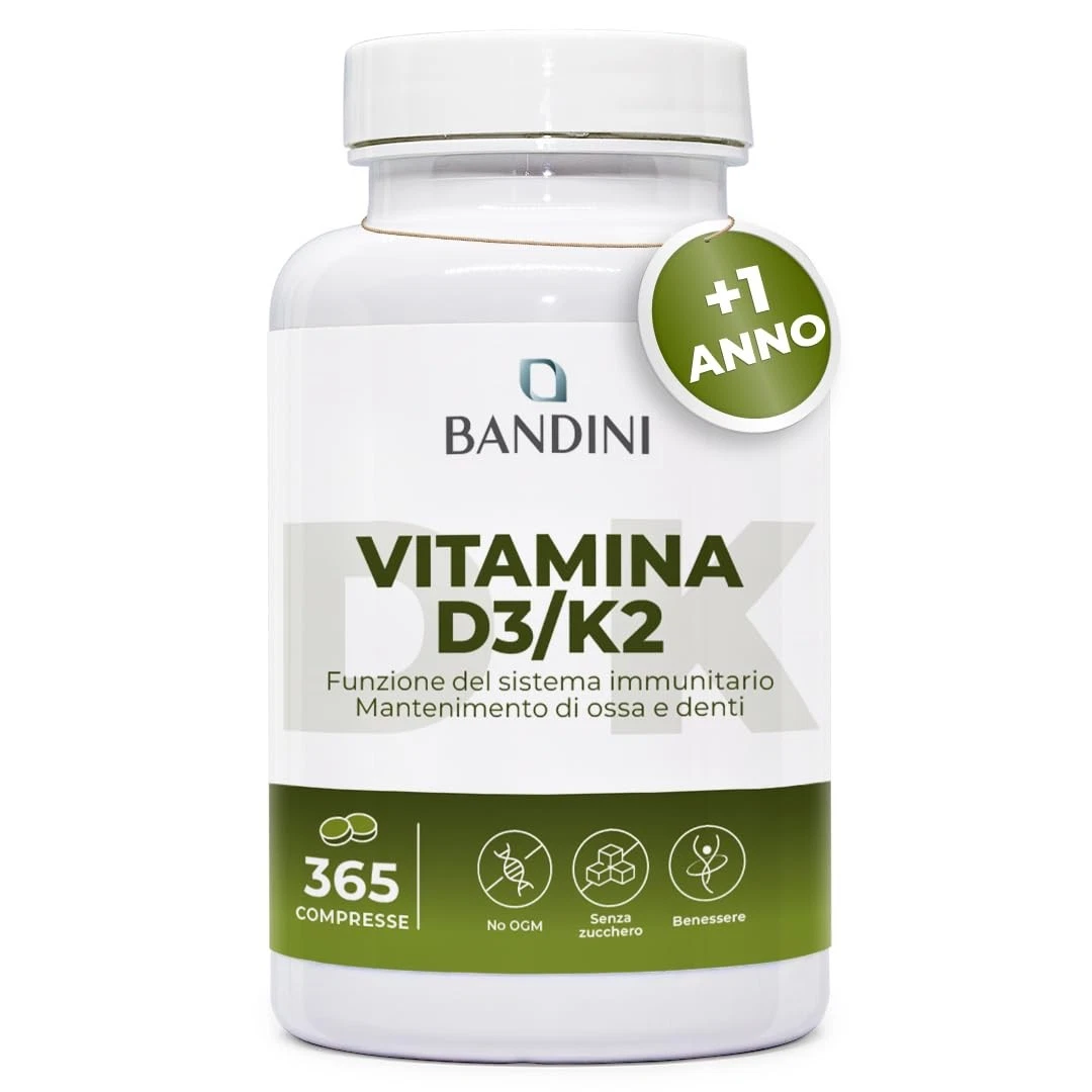 BANDINI Vitamin D3/K2- 365 Tablets